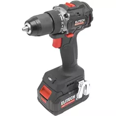 Дрель-шуруповерт аккумуляторная бесщеточная Elitech CD 20SL2, 20 В Li-Ion 2х2 Ач