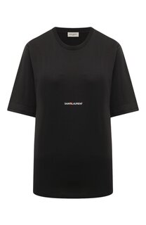 Хлопковая футболка Saint Laurent