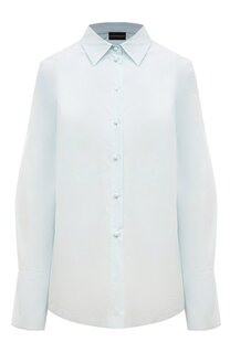 Хлопковая рубашка Emporio Armani