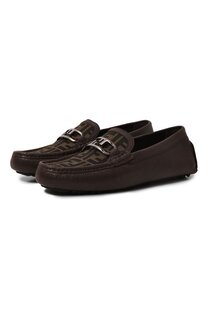 Кожаные мокасины OLock Fendi