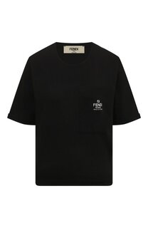 Хлопковая футболка Fendi