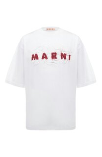 Хлопковая футболка Marni