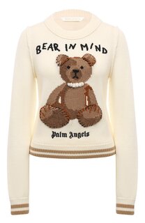 Шерстяной пуловер Palm Angels
