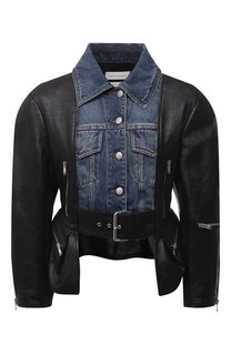 Кожаный жакет Alexander McQueen