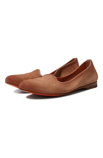 Замшевые лоферы Santoni