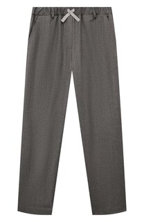 Брюки из вискозы и шерсти Eleventy