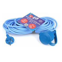 Удлинитель PowerCube PC-1F-R-10(IP) морозостойкий в бухте 10А/2,2 кВт, 1р б/з, 10м, IP54 2*1,0 мм2