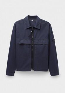 Рубашка C.P. Company organic gabardine zipped utility overshirt nightshade