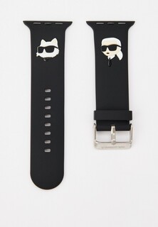 Ремешок для часов Karl Lagerfeld Apple Watch 38/40/41 мм, силиконовый 3D NFT Karl & Choupette