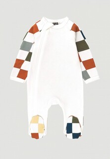Комбинезон Mjolk Sleep and Play Шахматы, с рукавом реглан