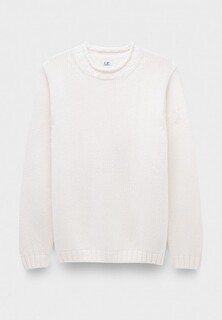 Джемпер C.P. Company lambswool grs boxy mock neck knit gauze white