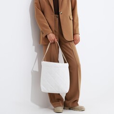 Сумка-мешок без застежки, цвет белый NO Brand