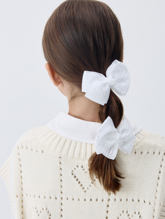 Резинки для волос с бантом для девочек, 2 шт.