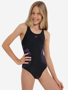 Купальник для девочек Speedo Placmement, Черный