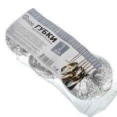 Губка для посуды металл, 3 шт, Марья Искусница, New