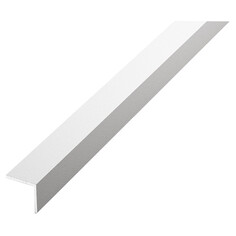 Профили угловые уголок алюминиевый белый 10x10x1х2700мм Лука