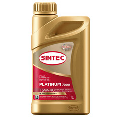Масла для четырехтактных двигателей синтетические масло моторное SINTEC Platinum 7000 5W-40 ACEA A3/B4 1л