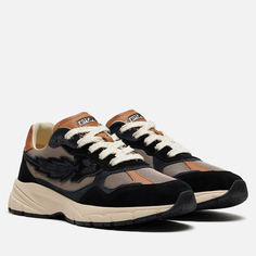 Мужские кроссовки Enterprise Japan EJ Running Low Suede/Mesh/Leather, цвет чёрный