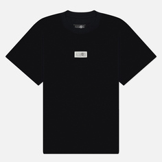 Мужская футболка Maison Margiela MM6 Birka Logo Numbers, цвет чёрный
