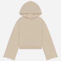 Женская толстовка Maison Margiela MM6 Wide Sleeves Dropped Shoulders Hoodie, цвет бежевый