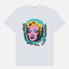 Мужская футболка Comme des Garcons SHIRT x Andy Warhol Marilyn Monroe, цвет белый