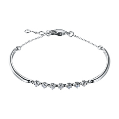 Браслет из серебра э0612бр08152800_white ЭПЛ Даймонд