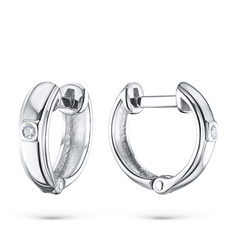 Серьги из серебра э0612сг09220502 ЭПЛ Даймонд