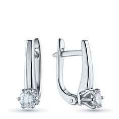 Серьги из белого золота э4712сг03220202 ЭПЛ Даймонд
