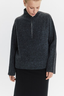 джемпер женский Джемпер вязаный с воротником на молнии Befree