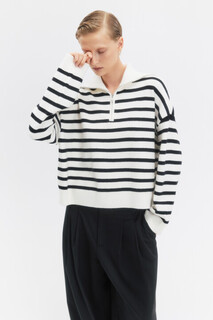 джемпер женский Джемпер вязаный с воротником на молнии Befree