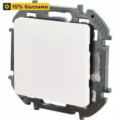 Выключатель встраиваемый Lexman Lilian 1 клавиша цвет белый