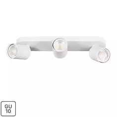 Спот поворотный Arte Lamp Aquarius 3 лампы GU10 6 м² цвет белый