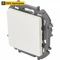 Выключатель встраиваемый Lexman Lilian 1 клавиша цвет жемчужный