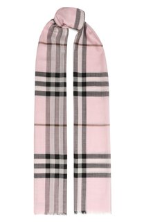 Палантин из шерсти и шелка Burberry