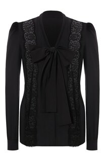 Блузка из шелка и хлопка Dolce & Gabbana