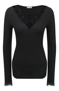 Лонгслив из шерсти и шелка Zimmerli