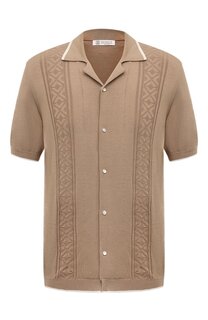 Хлопковая рубашка Brunello Cucinelli