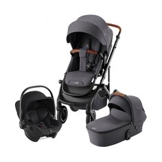 Комплект 3в1 коляска Smile 5Z Midnight Grey + BS CORE Space Black Britax Roemer