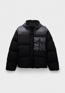 Пуховик C.P. Company eco chrome-r mixed goggle down jacket black