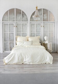 Постельное белье Евро Bellehome Lamoda Exclusive Амедея Cream