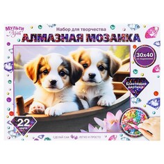 Набор для творчества (аппликация/мозаика) МУЛЬТИ АРТ AM30X40-118457 Multi Art