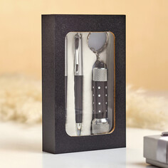 Набор подарочный 3в1 (2 ручки, фонарик черный) NO Brand