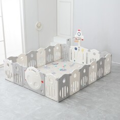 Манеж SUPREME Space 200x240 Grey Unix Kids