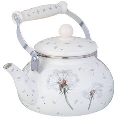 Чайник сталь, эмалированное покрытие, 2.3 л, Agness, Dandelion, индукция, 943-052