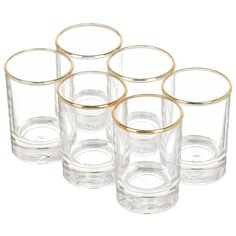 Стопка стекло, 50 мл, Декостек, Золотая кайма, 1250-Д