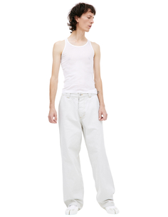 Белые джинсы прямого кроя Maison Margiela