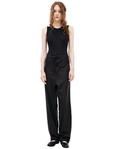 Шелковые брюки прямого кроя Maison Margiela