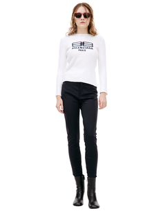Белый свитер с логотипом Balenciaga