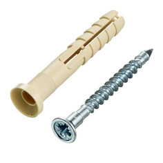 Дюбели дюбель-гвоздь нейлоновый 6х40мм потайная манжета 150шт Tech Krep