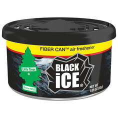 Ароматизаторы под сиденье ароматизатор LITTLE TREES FIBER CAN Black Ice Car Freshner